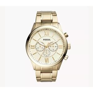 Fossil BQ11281E Flynn Chronograph Gold-Tone Stainless Steel Watch